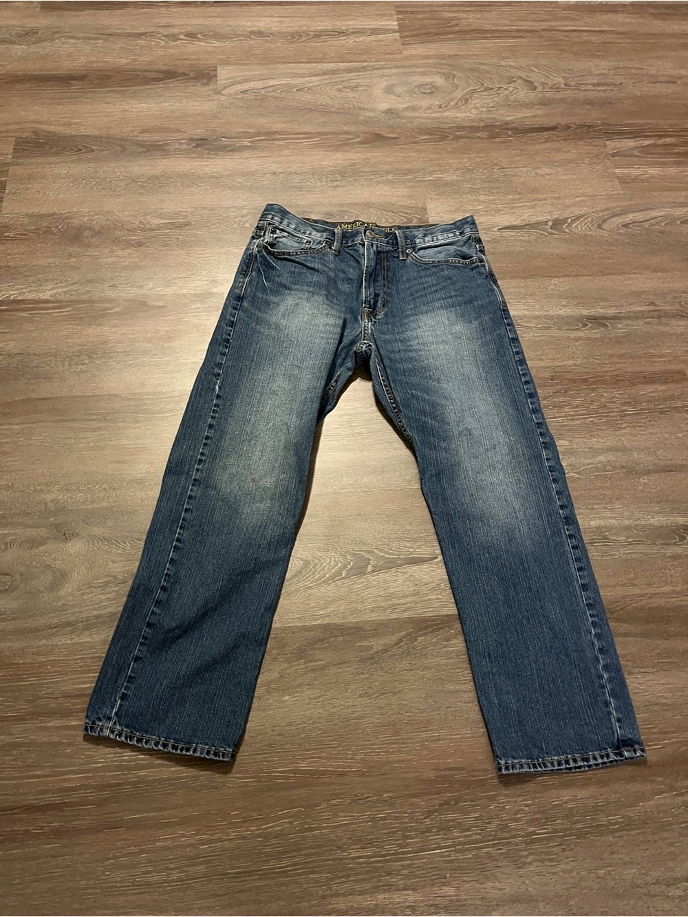 American Eagle Outfitters Relaxed Straight Jeans 33/30 #denim #americaneagle